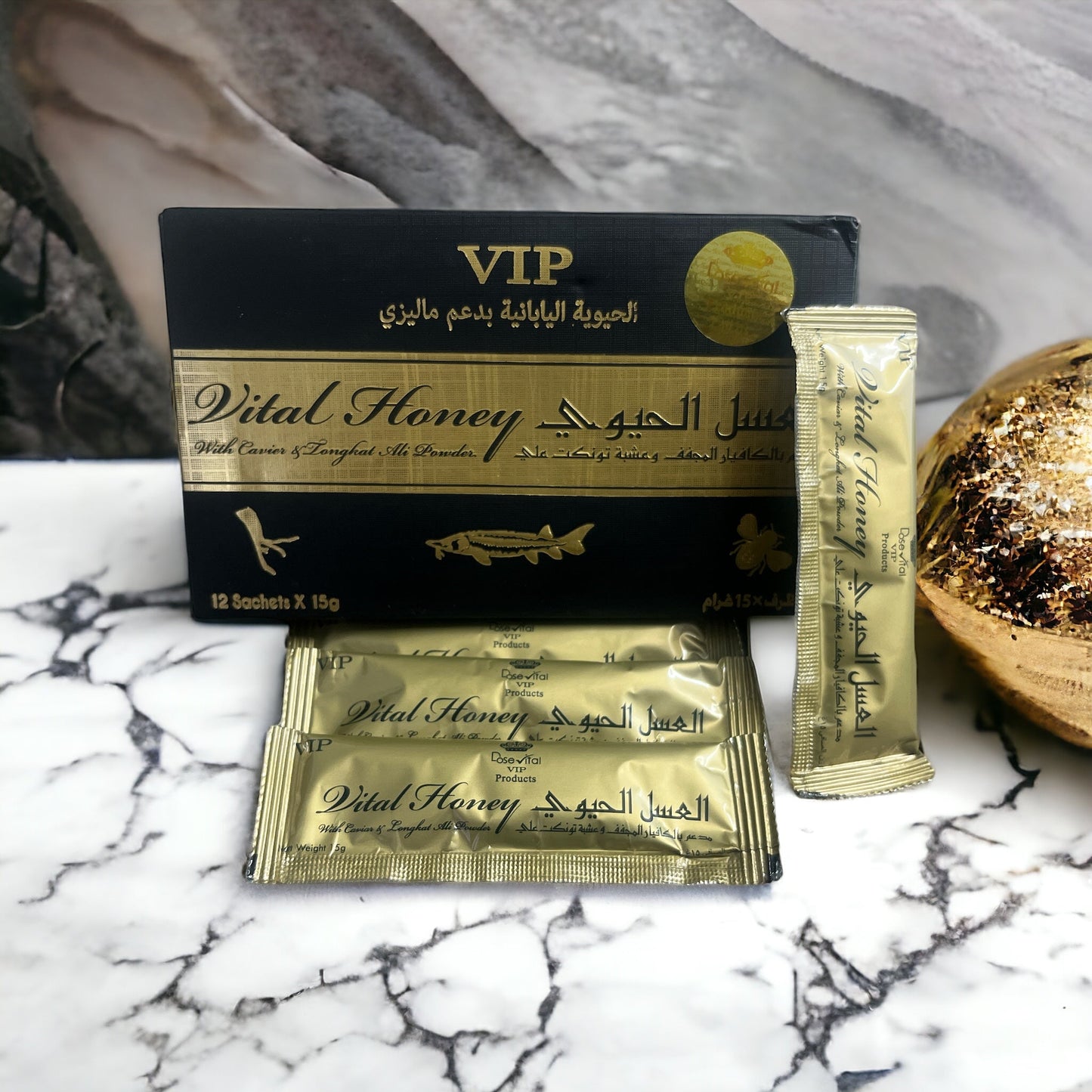 Vital Honey 15gm ( 12 sachet ) - VIP